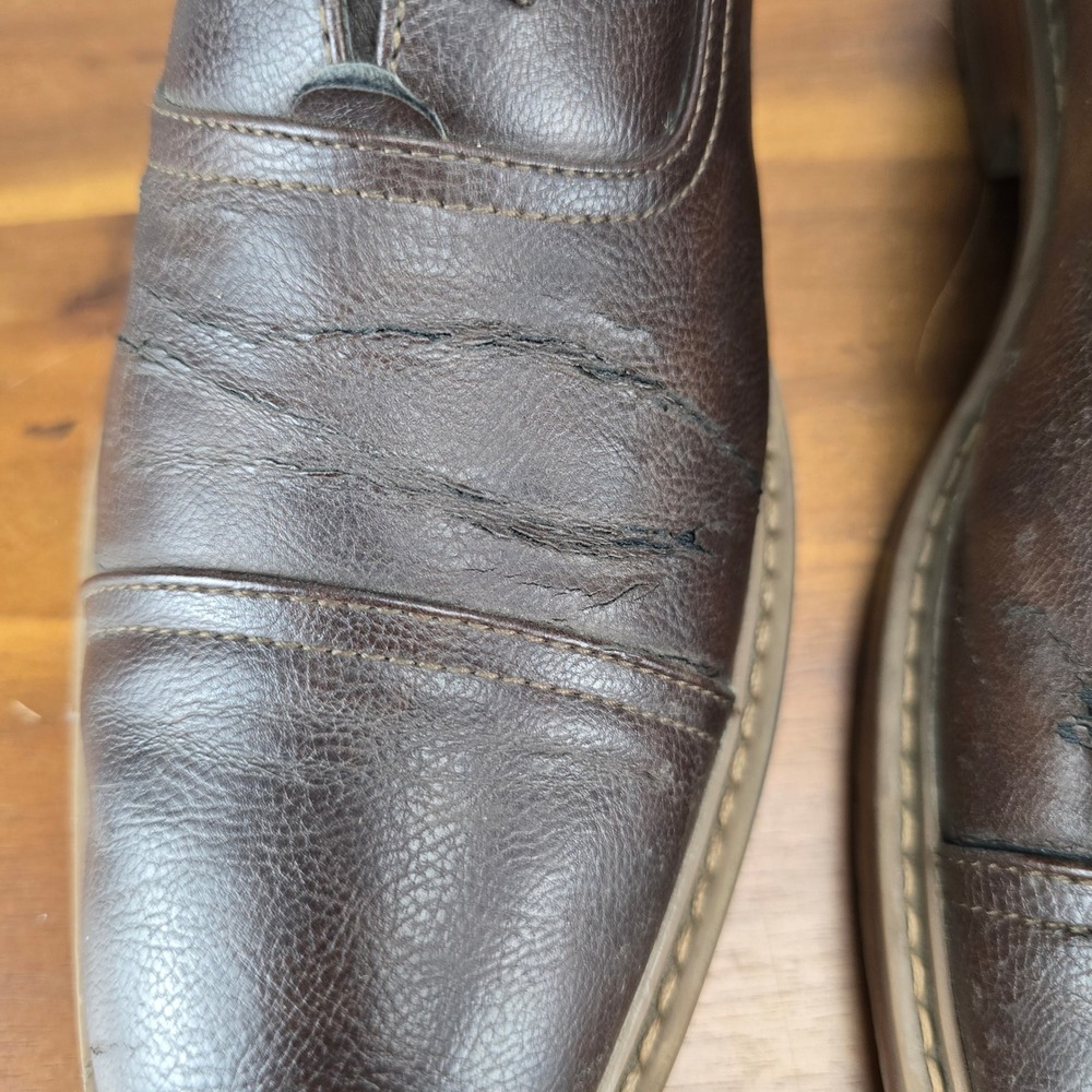 Perry Ellis Portfolio Mens Brown Cap Toe Oxford Dress Shoes PEFST14130B-2 Size 8 - Picture 14 of 16